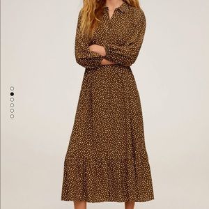 Mango polka dot midi/maxi dress